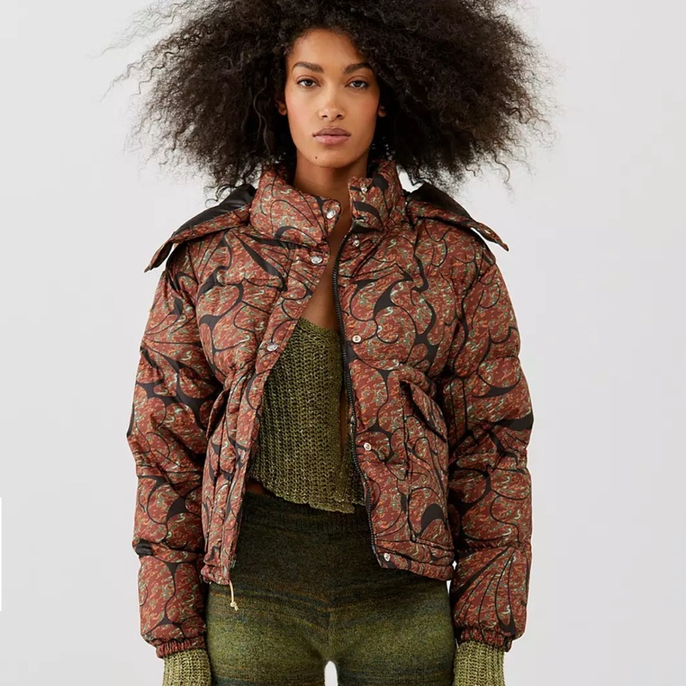 NWT The North Face Women's Printed Sierra Down Short Jacket XS